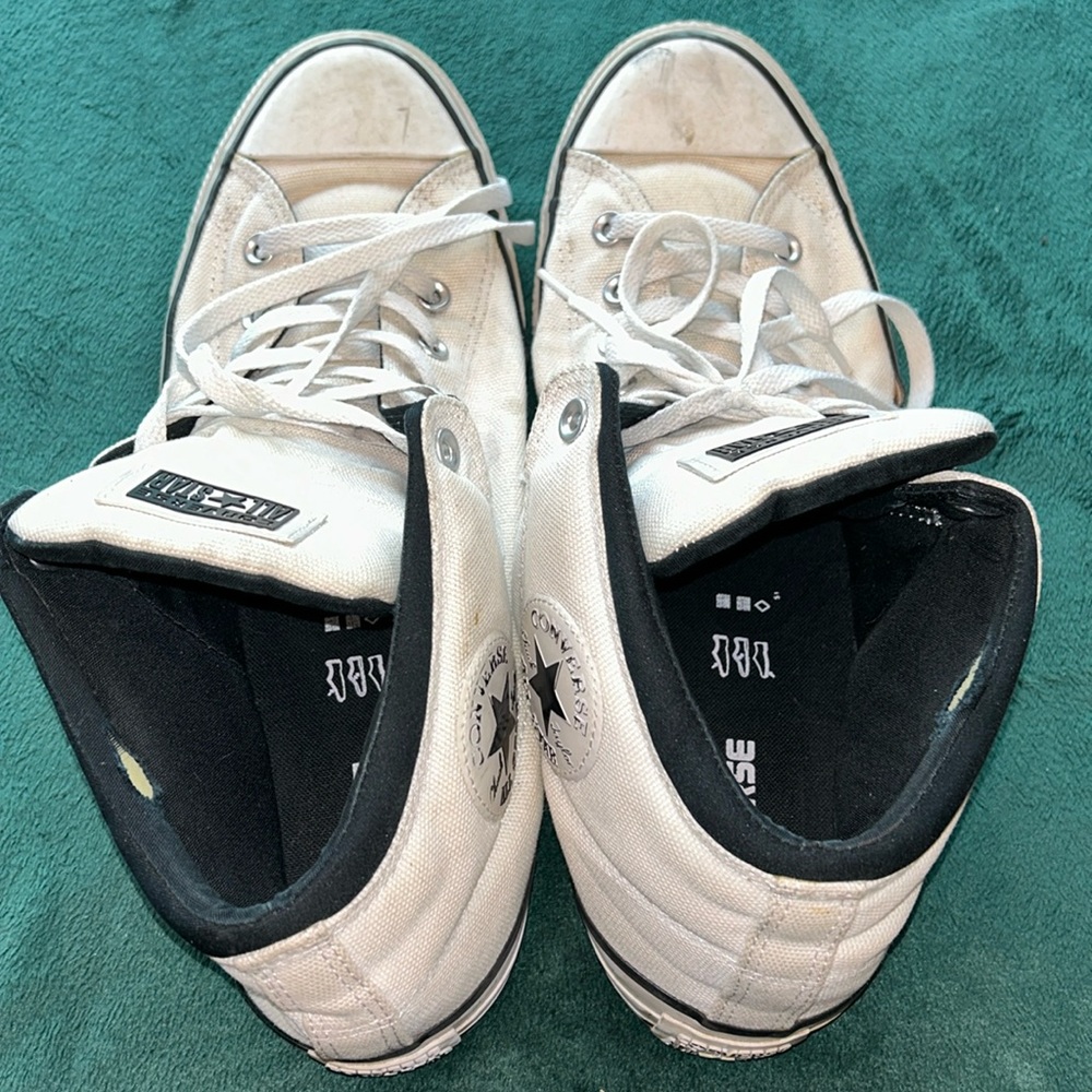Converse Chuck Taylor All Star White Laced Sneakers‎ Shoes- Size 13